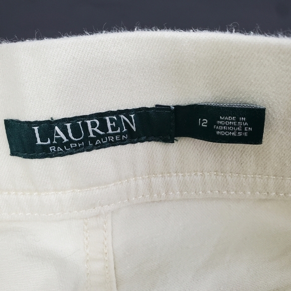 Lauren Ralph Lauren Modern Legging Women's Size 12 White Cream - Picture 6 of 16